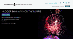 Desktop Screenshot of indianapolissymphony.org