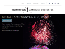 Tablet Screenshot of indianapolissymphony.org